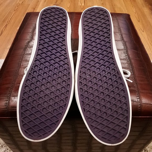 Vans Purple Checkered Low Top Lace Up Canvas Sneakers Womens 8.5 / Men's… - Picture 8 of 11